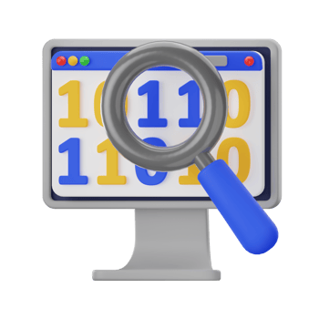 Binary Code Coding 3D Illustrations png