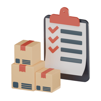 Logistics list checklist icon 3D render. png