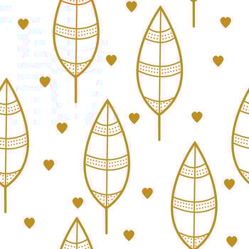 Abstract outline line seamless pattern vector