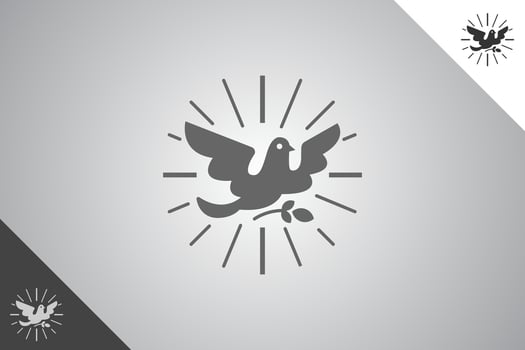 Bird modern logotype and symbol. Perfect logo for business related to animal, pet and veterinary. Isolated on background. Vector eps 10.