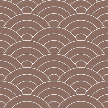 Brown Japanese wave pattern background. Japanese seamless pattern vector. Waves background illustration. for clothing, wrapping paper, backdrop, background, gift card. vector