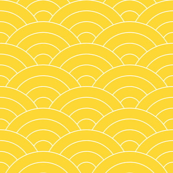Yellow Japanese wave pattern background. Japanese seamless pattern vector. Waves background illustration. for clothing, wrapping paper, backdrop, background, gift card. vector