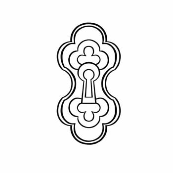 retro keyhole, protection, vector illustration eps10