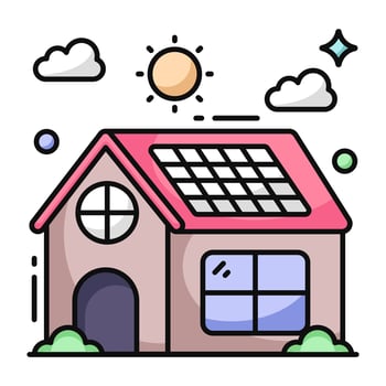 Vector design of solar home