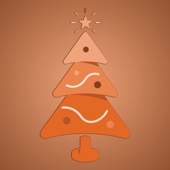 Christmas trees, pines for greeting card, invitation,banner, web. New Years and xmas traditional symbol tree with garlands, light bulb, star. Winter holiday. Icons collection vector