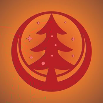 Christmas trees, pines for greeting card, invitation,banner, web. New Years and xmas traditional symbol tree with garlands, light bulb, star. Winter holiday. Icons collection vector