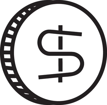 Money exchange payment icon symbol vector image. Illustration of the dollar currency coin graphic design image