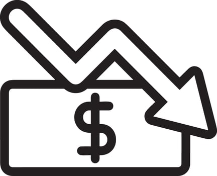Money exchange payment icon symbol vector image. Illustration of the dollar currency coin graphic design image