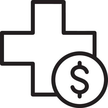 Money exchange payment icon symbol vector image. Illustration of the dollar currency coin graphic design image