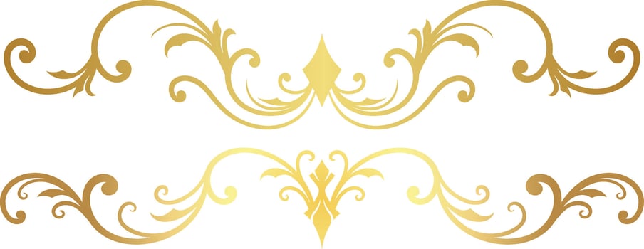 Floral Ornament Border for Wedding vector