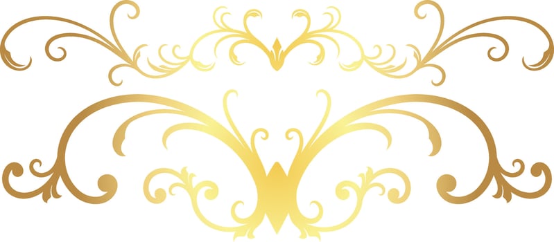 Floral Ornament Border for Wedding vector
