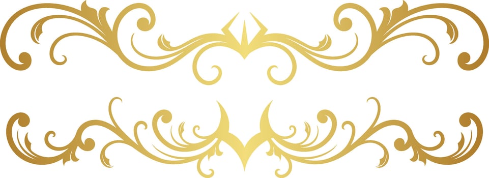 Floral Ornament Border for Wedding vector