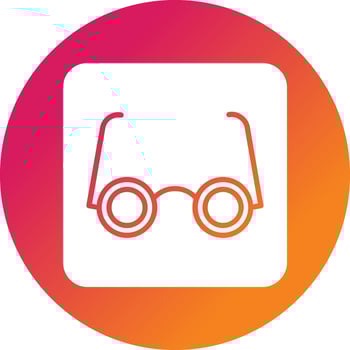 Eyeglasses Vector Icon