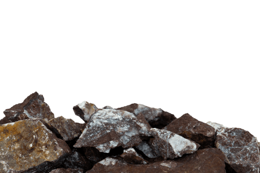 piles of natural rocks isolated png