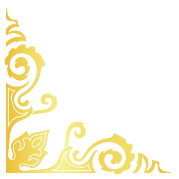 Golden Thai pattern corners decorate the corner edges. png
