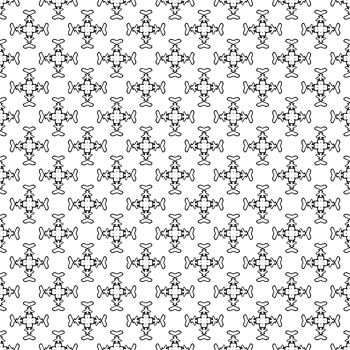 Black seamless abstract pattern. Overlay for background and backdrop. Ornamental design. PNG graphic illustration with transparent background.