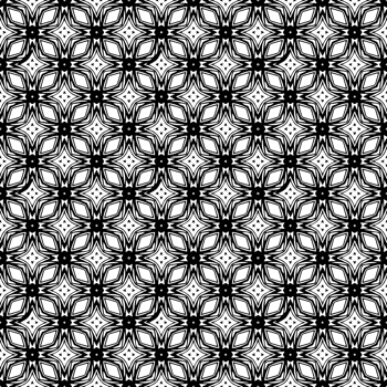 Black seamless abstract pattern. Overlay for background and backdrop. Ornamental design. PNG graphic illustration with transparent background.