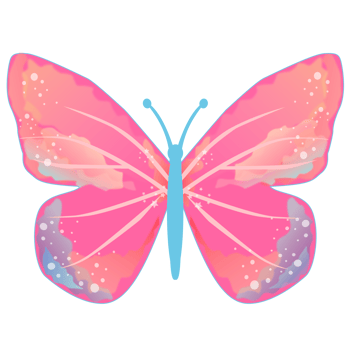 red butterfly illustration png