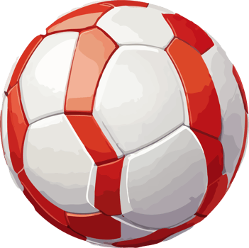 Soccer Ball Illustration Generative Ai png