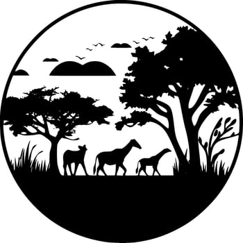 Africa - High Quality Vector Logo - Vector illustration ideal for T-shirt graphic