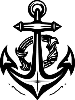 Anchor - Minimalist and Flat Logo - Vector illustration