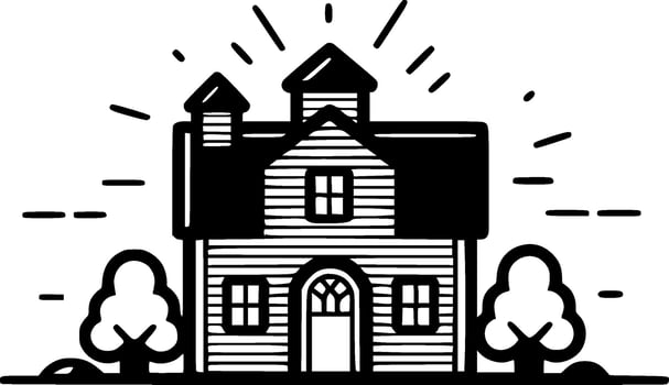 Farmhouse - High Quality Vector Logo - Vector illustration ideal for T-shirt graphic