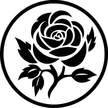 Flower - Minimalist and Flat Logo - Vector illustration