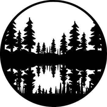 Forest - Minimalist and Flat Logo - Vector illustration