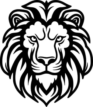 Lion - Minimalist and Flat Logo - Vector illustration