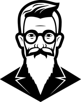 Papa, Minimalist and Simple Silhouette - Vector illustration