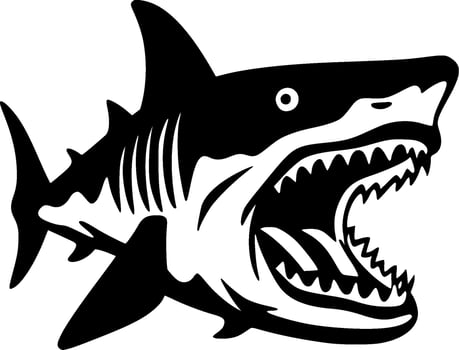 Shark - High Quality Vector Logo - Vector illustration ideal for T-shirt graphic