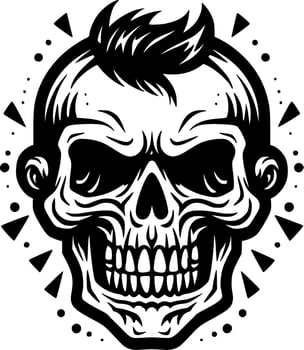 Skull - High Quality Vector Logo - Vector illustration ideal for T-shirt graphic