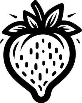 Strawberry - Minimalist and Flat Logo - Vector illustration