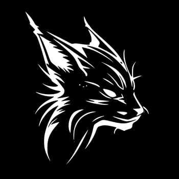 Wildcat, Minimalist and Simple Silhouette - Vector illustration
