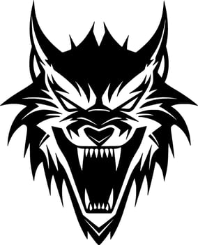 Wolf - Minimalist and Flat Logo - Vector illustration