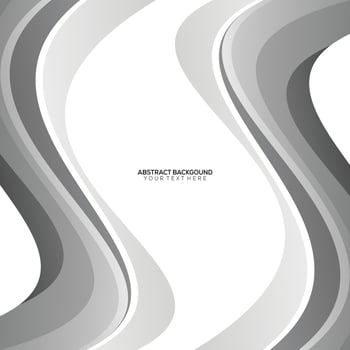 abstract background with dark gray waves vector