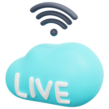 cloud 3d render icon illustration png