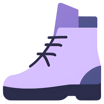 purple shoes AI generated png
