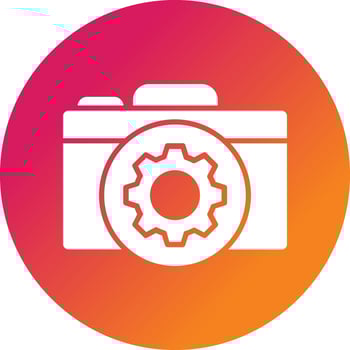 Camera Setting Vector Icon