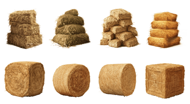 pile of hay . AI Generated png