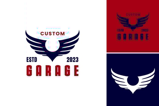 Custom Garage Logo is a customizable logo specifically designed for garage businesses, such as auto repair shops, car enthusiasts, or any related automotive service providers. vector