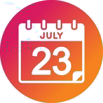 23 July Vector Icon
