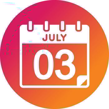 3 July Vector Icon