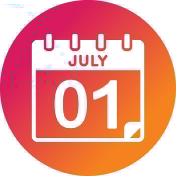 1 July Vector Icon