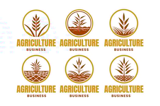 agriculture logo design, is a logo template suitable for businesses or organizations in the agriculture industry to represent their brand and identity. vector