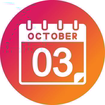 3 October Vector Icon