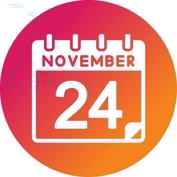 24 November Vector Icon