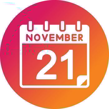 21 November Vector Icon