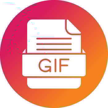 GIF File Format Vector Icon