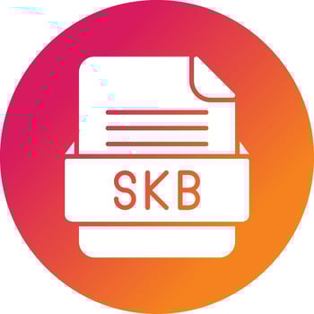 SKB File Format Vector Icon